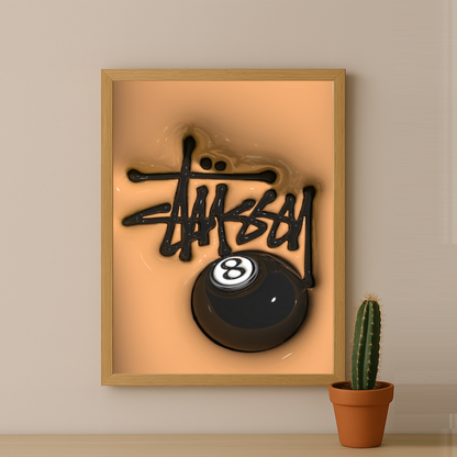Cadre photo Stüssy - 3D Orange