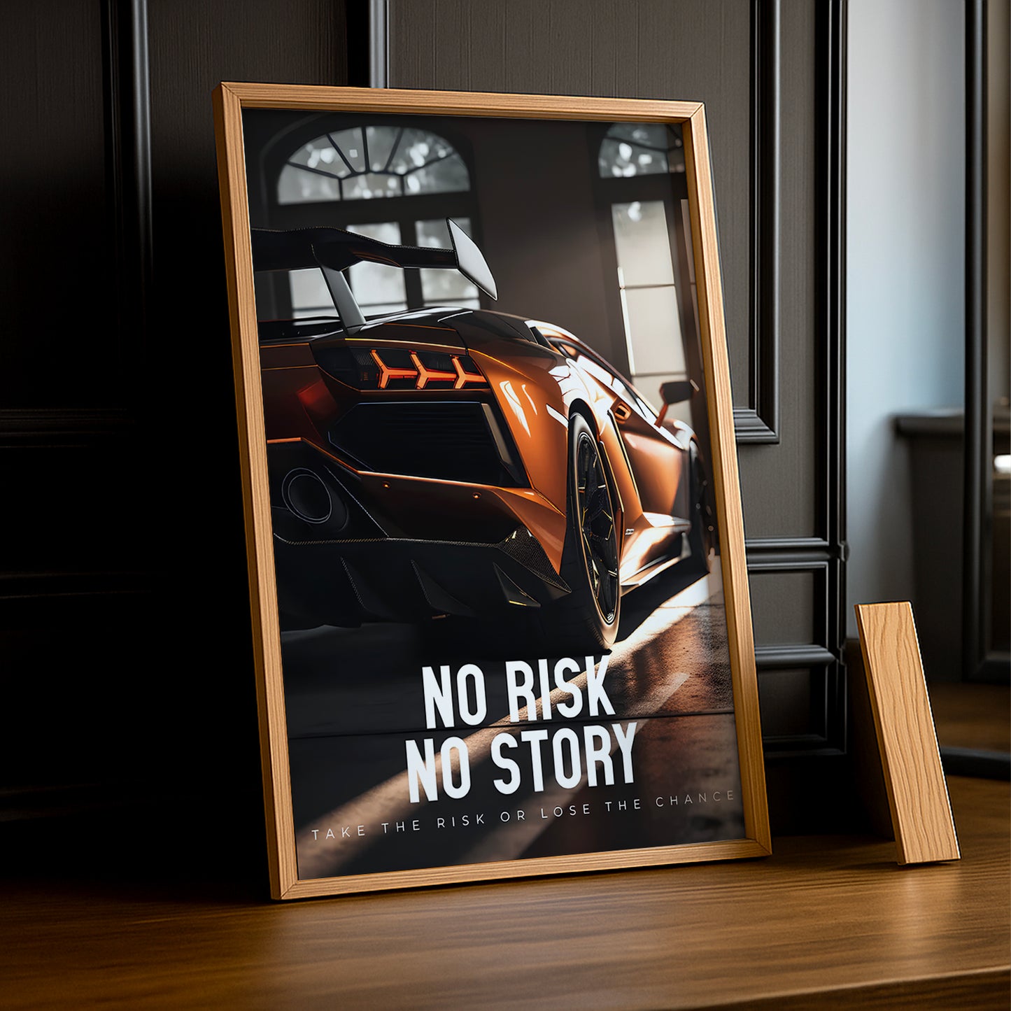 Cadre photo Motivation - No Risk No Story