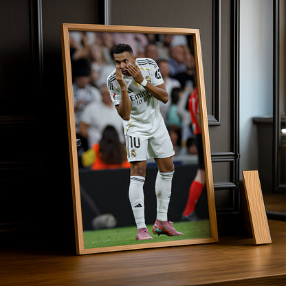 Poster encadrée Real Madrid - Kylian Mbappé Célébration