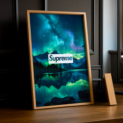 Poster Supreme - Aurore Boréale