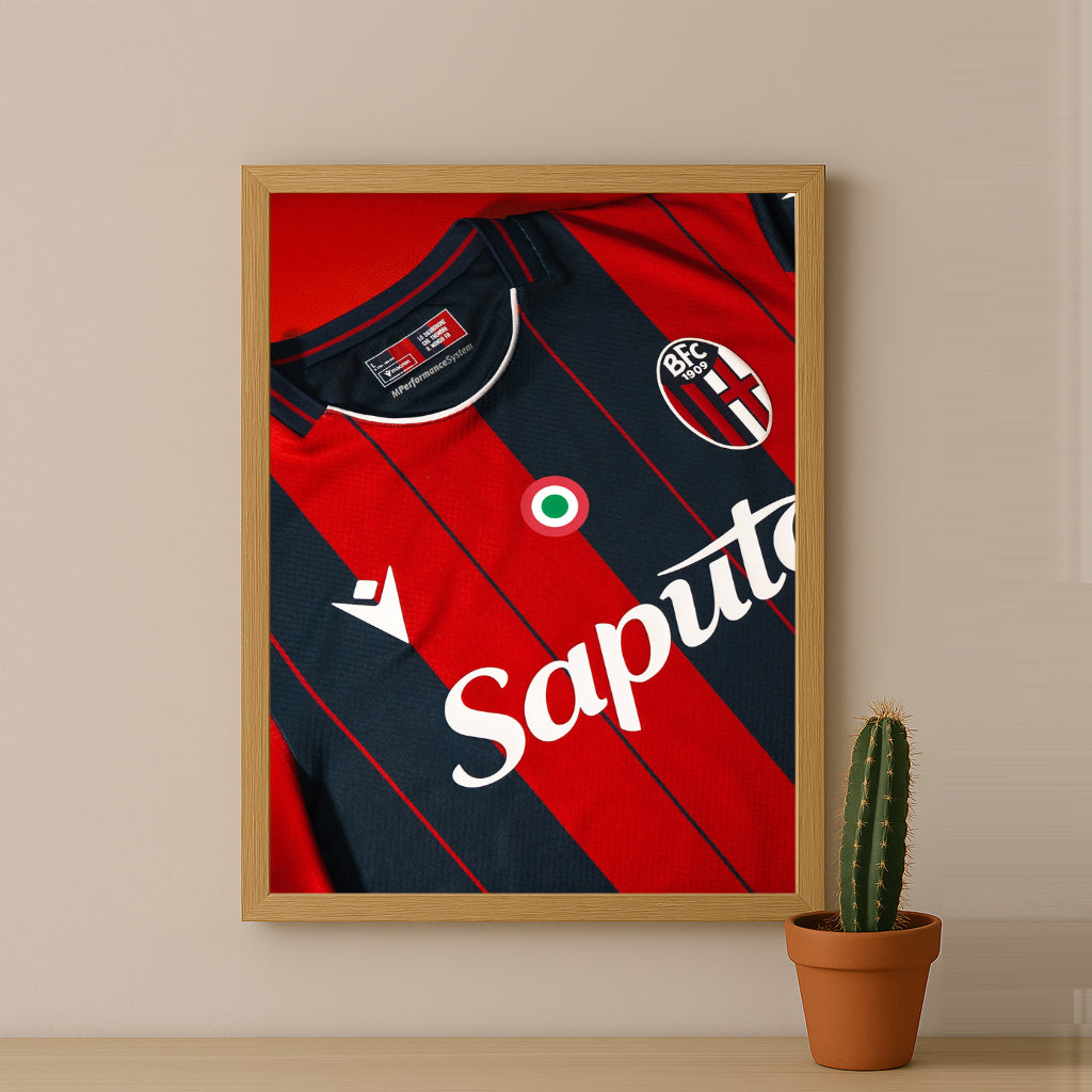 Poster Maillot Football - Bologna Kit 25-26