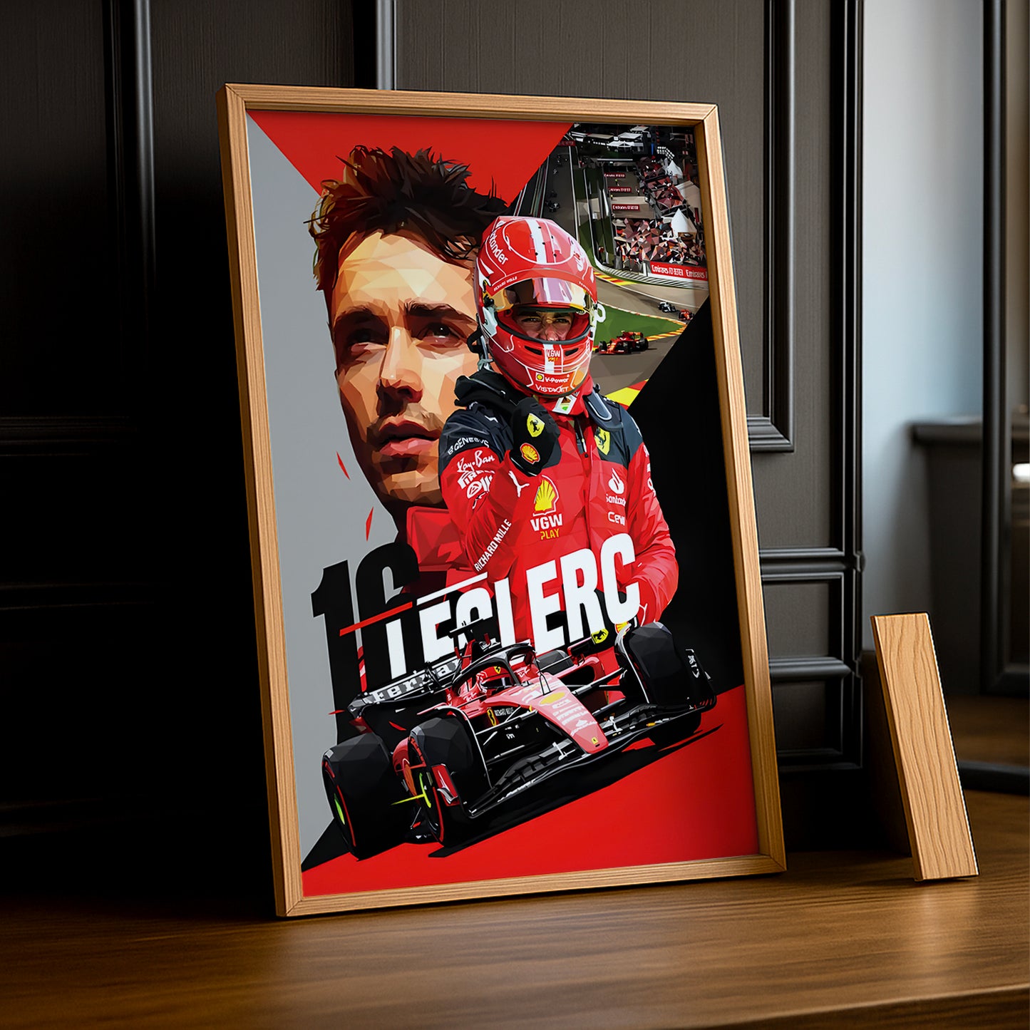 Cadre photo Charles Leclerc Formule 1