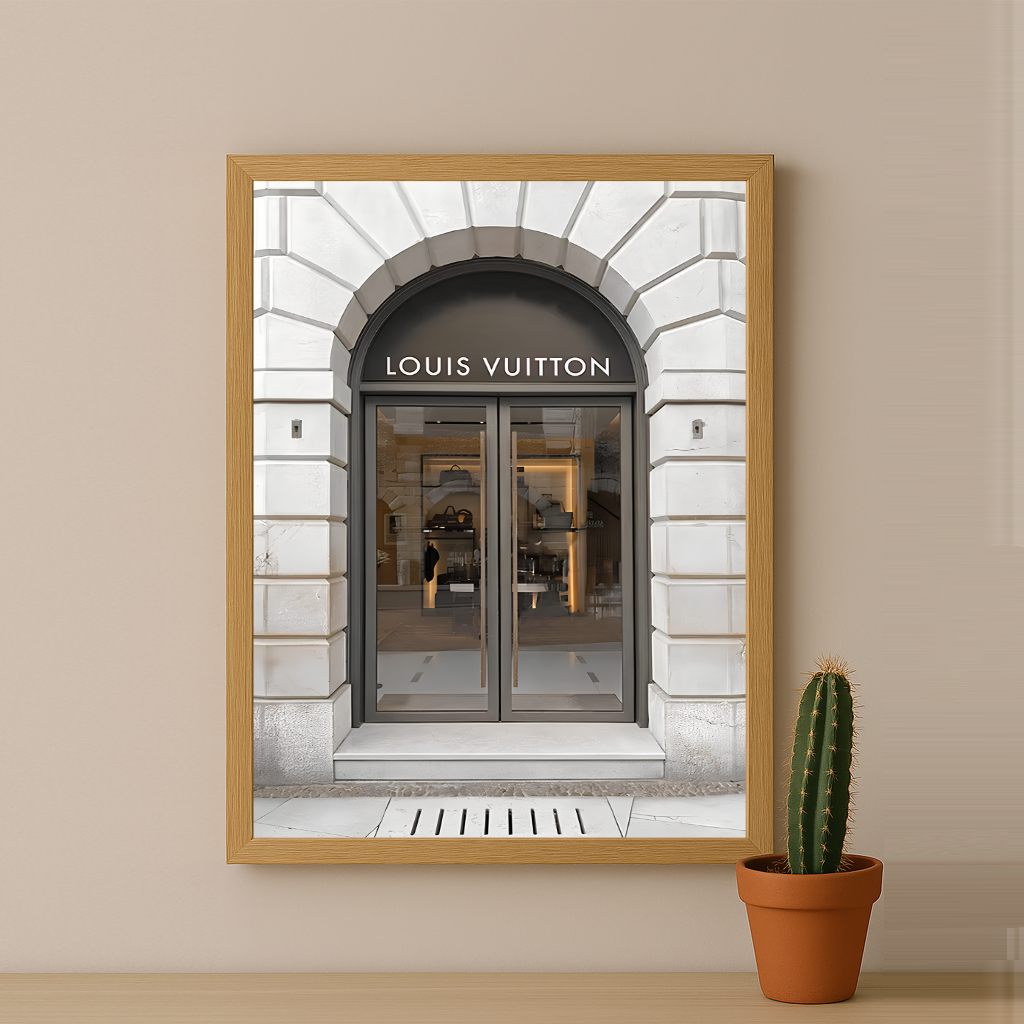 Cadre photo Louis Vuitton magasin