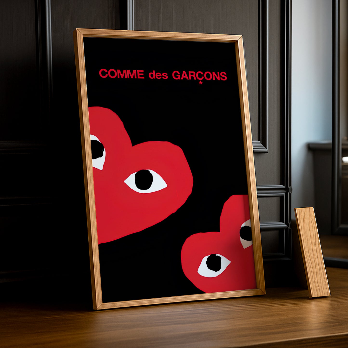 Cadre photo Comme Des Garçons deux coeurs