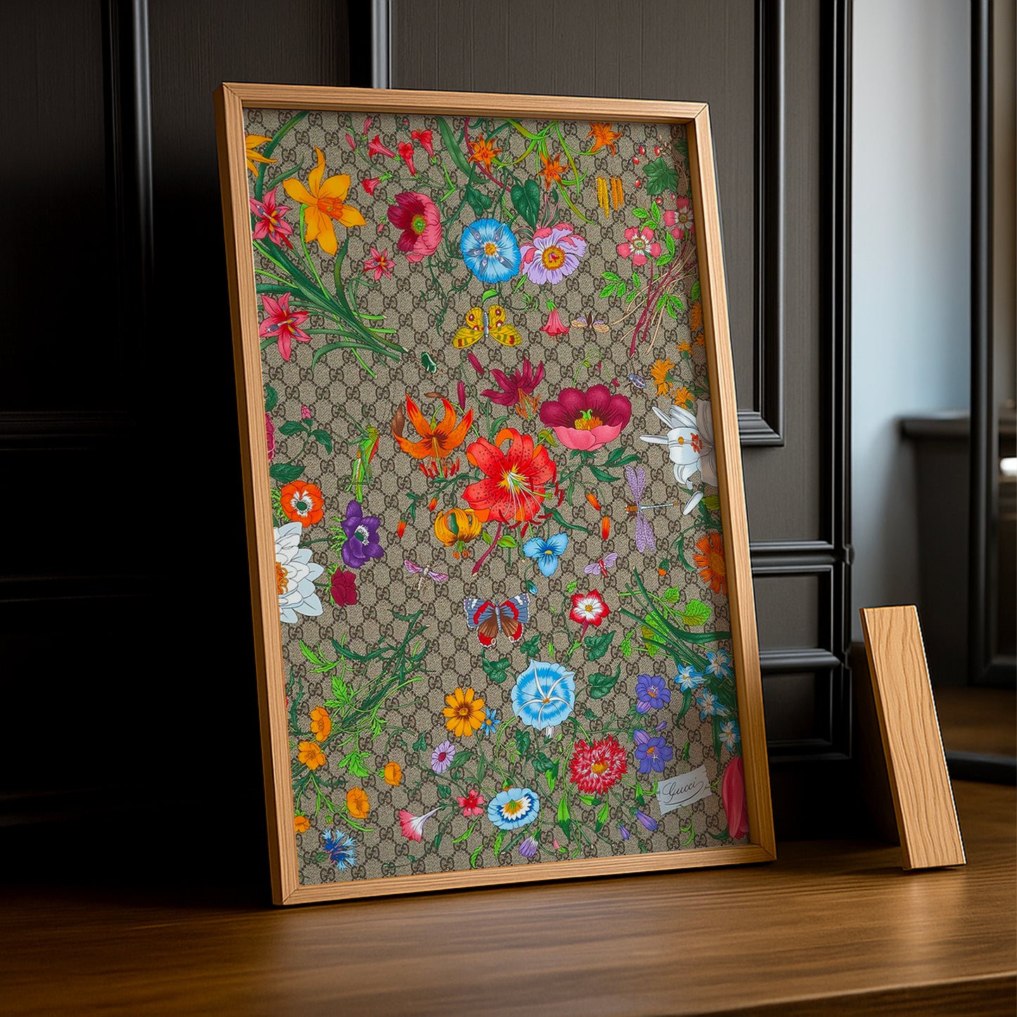 Cadre Photo Gucci - Monogram Flowers