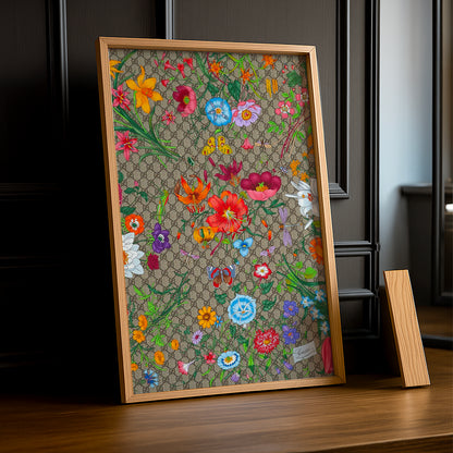 Cadre Photo Gucci - Monogram Flowers