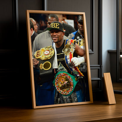 Cadre Photo Boxe - Floyd Mayweather Champion
