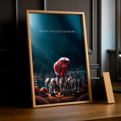 Cadre photo Motivation - Michael Jordan Citation