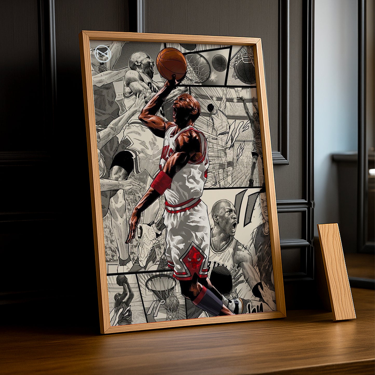Cadre photo NBA - Michael Jordan Bande Dessinée