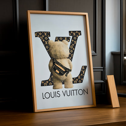 Cadre photo Louis Vuitton - Ours en peluche