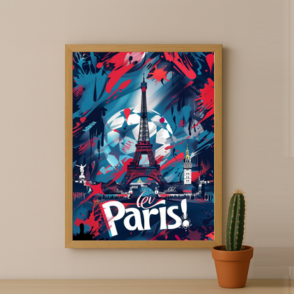 Poster Paris Saint-Germain illustration