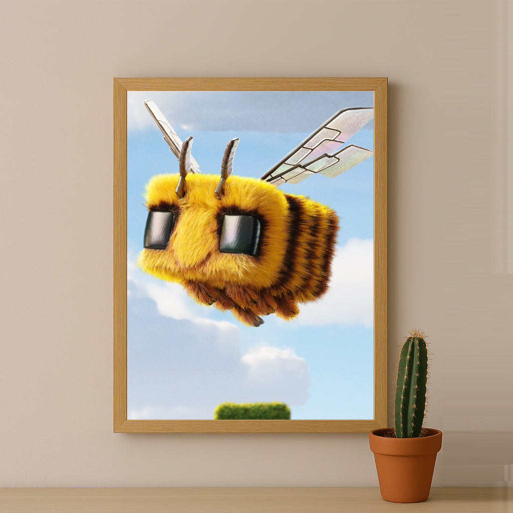 Cadre photo Minecraft - Abeille