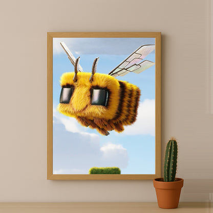 Cadre photo Minecraft - Abeille