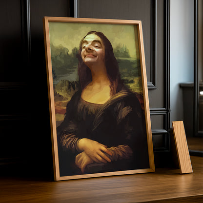 Cadre photo Mona Lisa La Joconde x Mr Bean