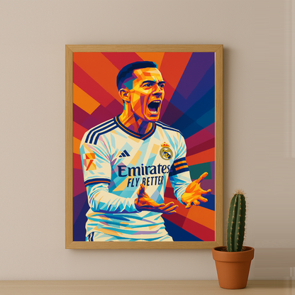 Cadre Photo Lucas Vázquez Real Madrid – Affiche HD Encadrée Papier Premium