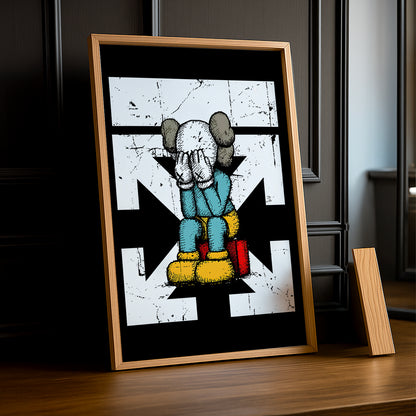 Cadre photo Off-White x Kaws