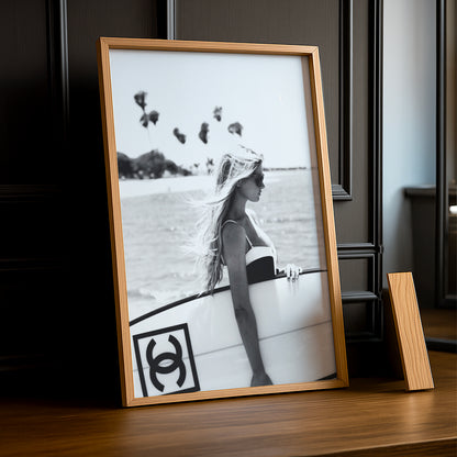 Cadre photo Chanel surf