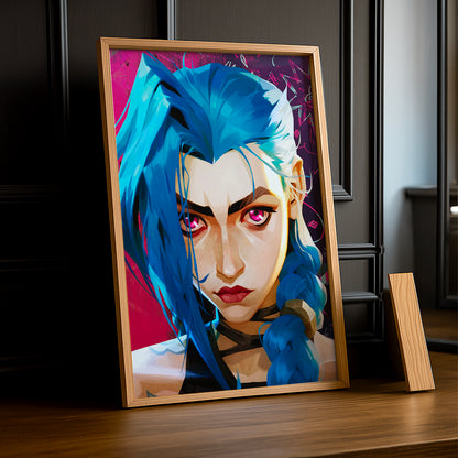 Cadre photo Jinx Portrait Arcane