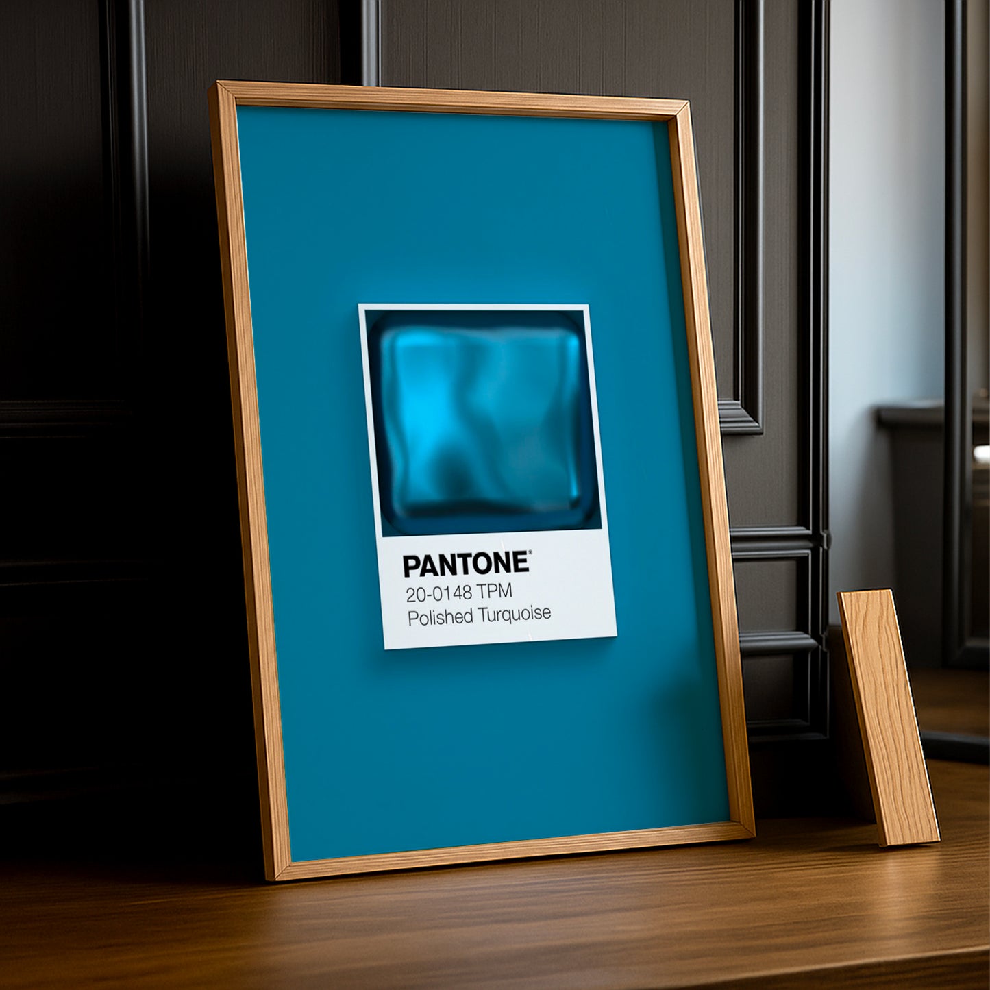 Cadre Photo Pantone Étiquette - Polished Turquoise