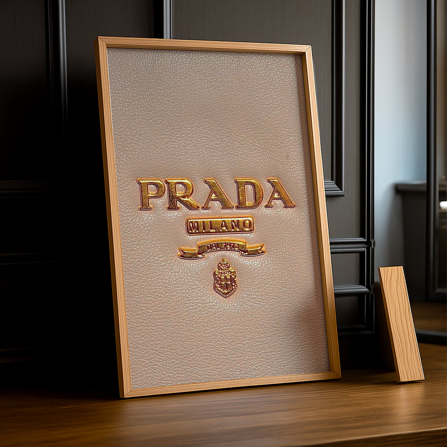 Cadre Photo Prada - Logo Cuir Milano