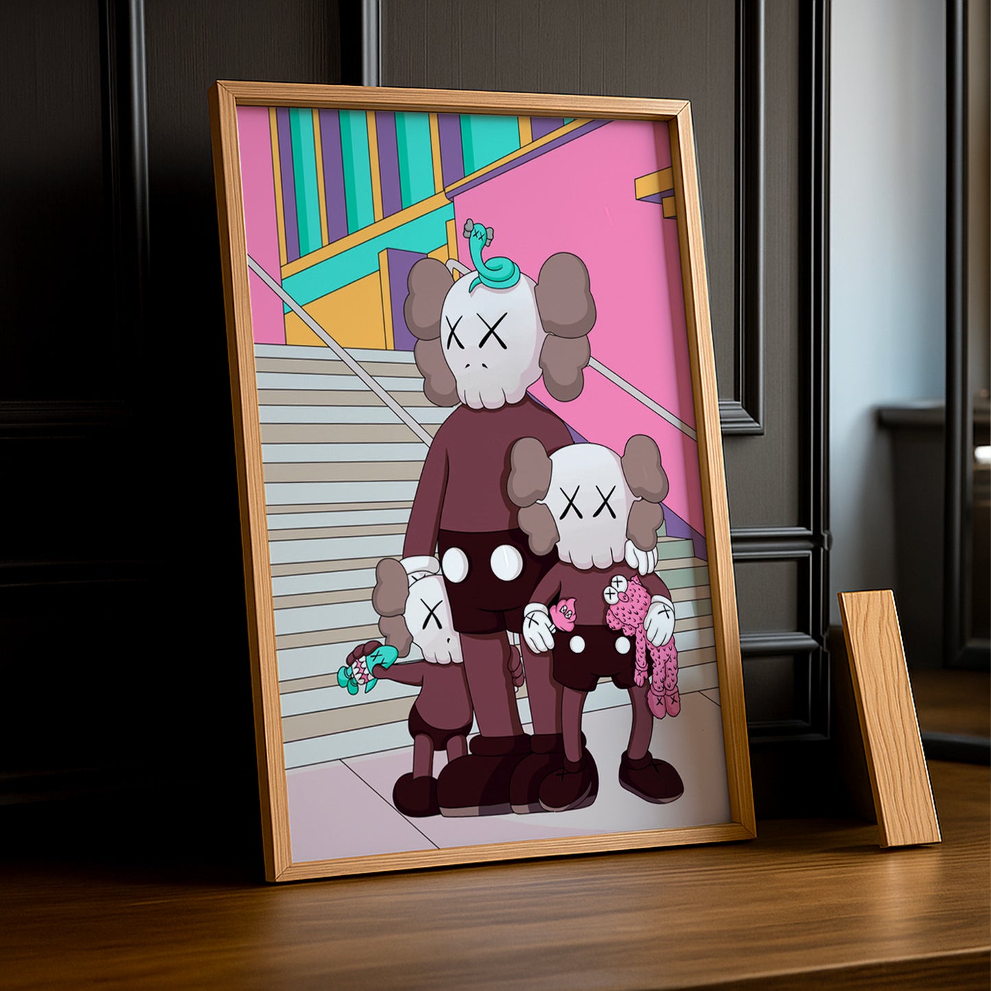 Poster Kaws illustration