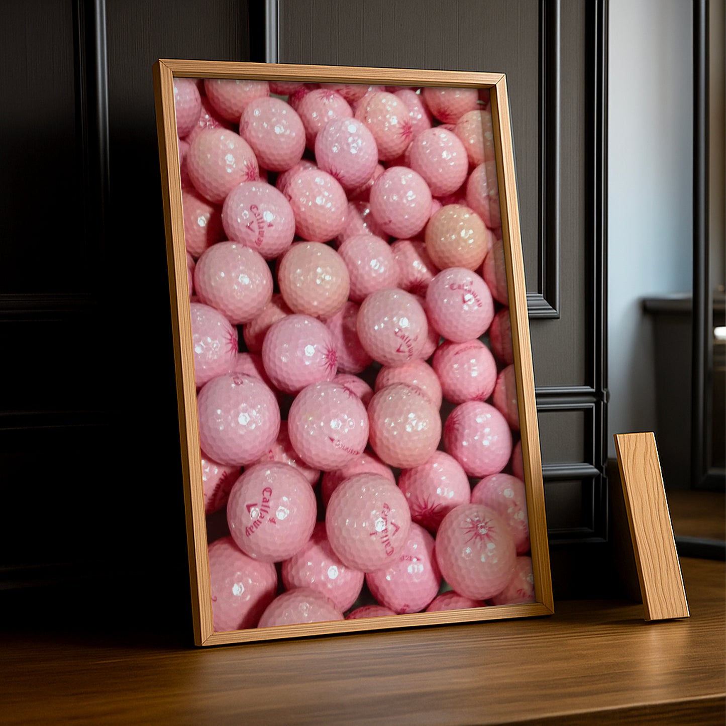 Poster Photo Golf - Balle de golf rose