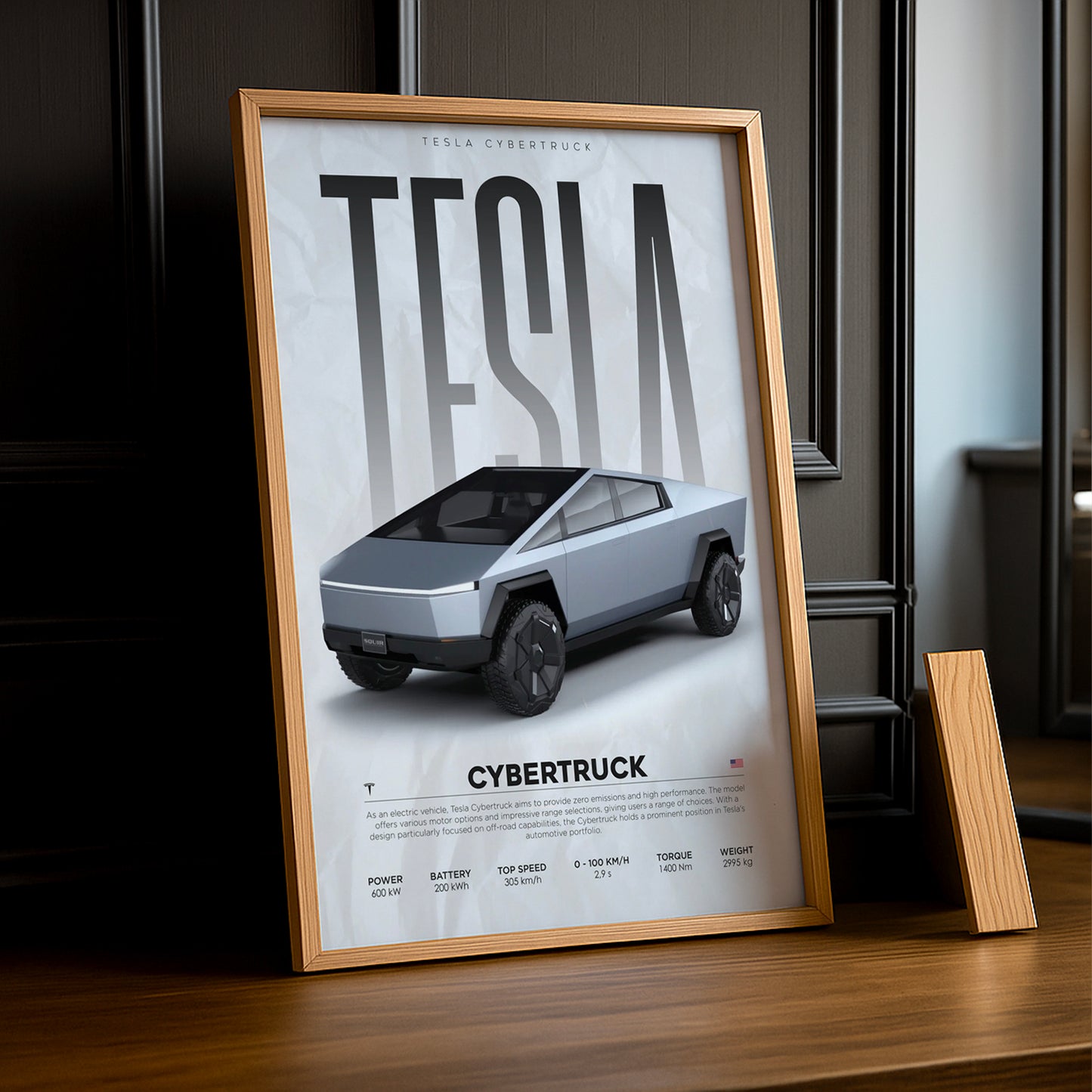 Cadre photo Tesla Cybertruck