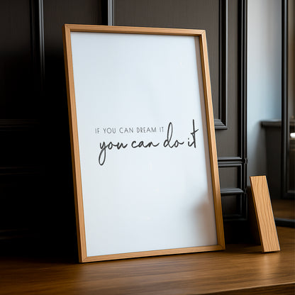 Cadre photo Citation - You can do it