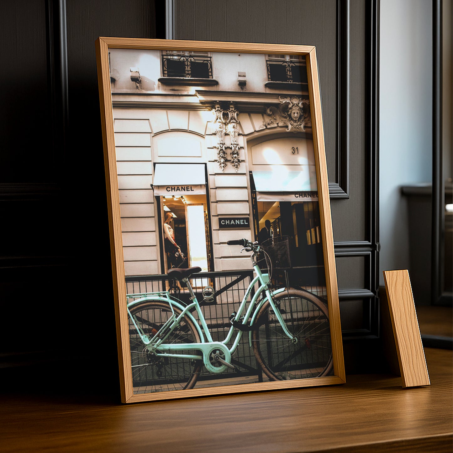 Cadre photo Chanel magasin
