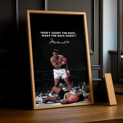Cadre Photo Boxe - Muhammad Ali Motivation