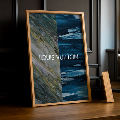 Cadre photo Louis Vuitton - Aesthetic Blue x Green