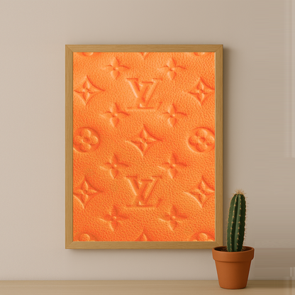Cadre photo Louis Vuitton orange