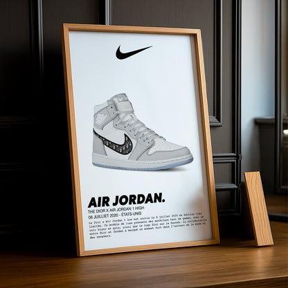 Air Jordan 1 High x The Dior Fotorahmen 