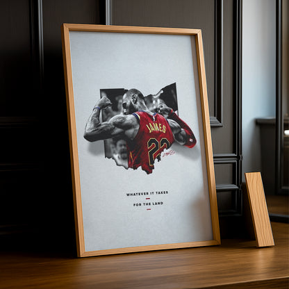 Cadre photo NBA - Lebron James Whatever It Takes