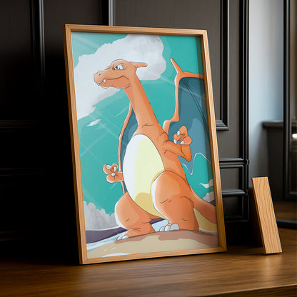 Cadre photo de Dracaufeu Pokémon