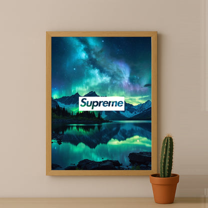 Poster Supreme - Aurore Boréale