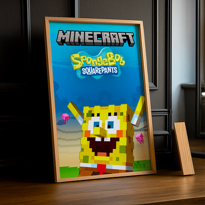 Cadre photo Minecraft - Bob l'Éponge