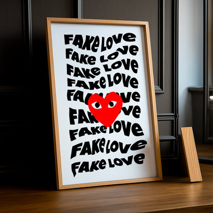 Cadre photo Comme Des Garçons Fake Love