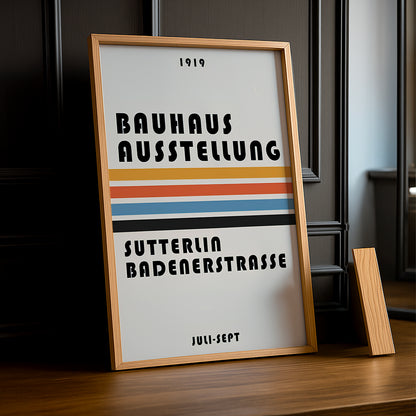 Cadre photo Bauhaus Ausstellung Sutterlia Badenerstrasse