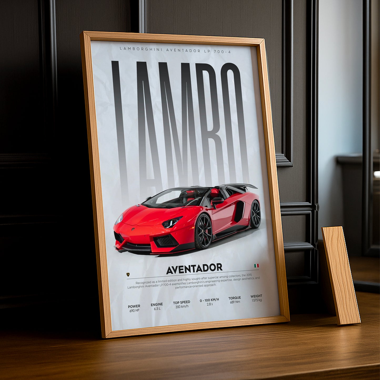 Cadre photo Lamborghini Aventador