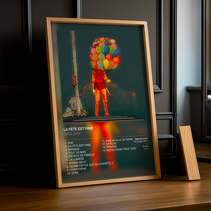 Cadre photo Album La fête est finie Orelsan