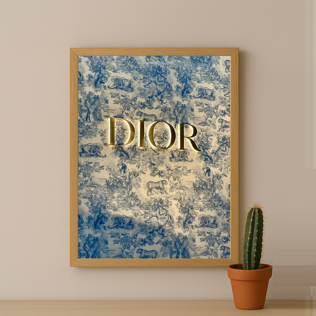 Cadre photo Dior Logo Gold