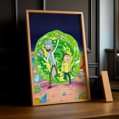 Cadre photo de Rick et Morty