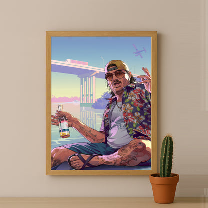 Poster Grand Theft Auto VI - Cal Hampton