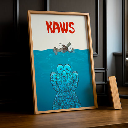 Poster Kaws nage