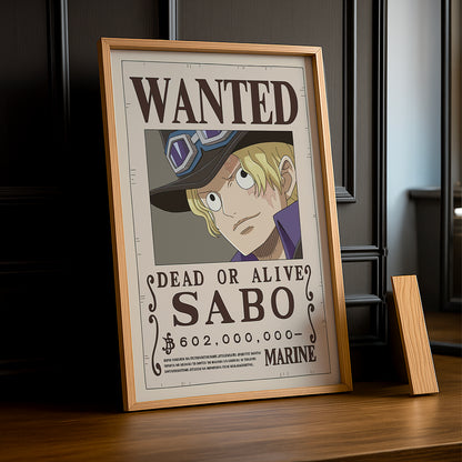 Cadre photo One Piece - Wanted Sabo