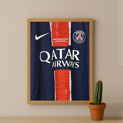 Cadre photo Paris Saint-Germain Maillot Étoilée