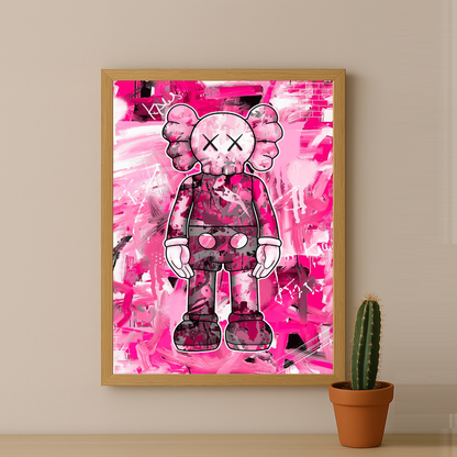 Kaws Pink Graffiti