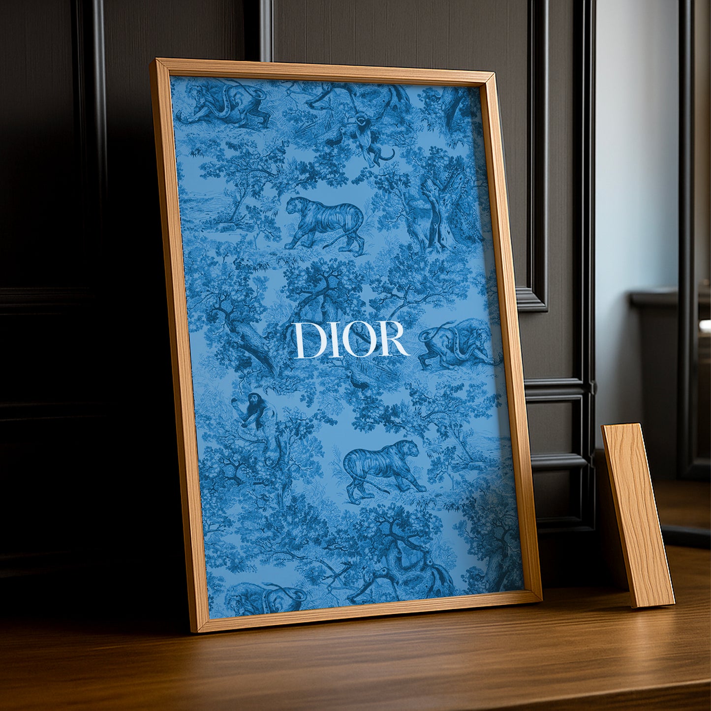 Cadre photo Dior Bleu Dessin