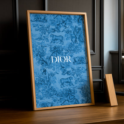 Cadre photo Dior Bleu Dessin